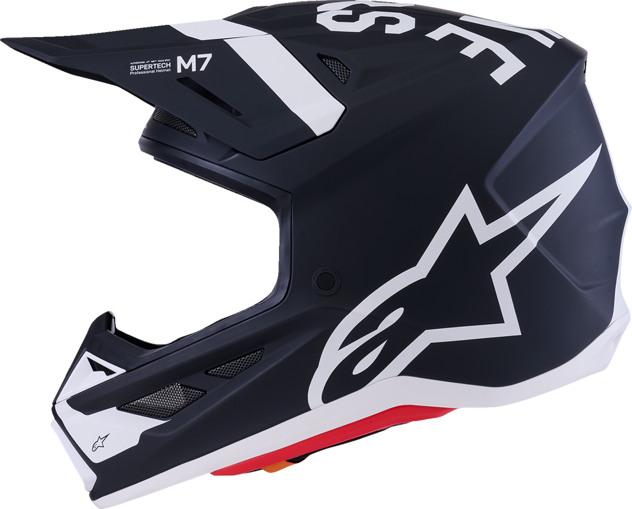 Alpinestars SM7 Dasher Helmet - Matte Black/White - Large