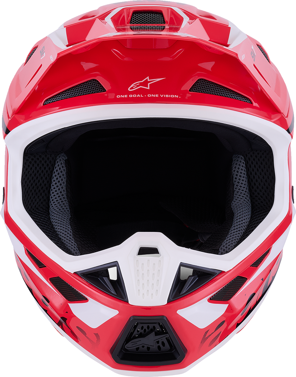 Alpinestars SM7 Helmet - Deed Gloss Red/Black/White 2XL – Lightweight Off-Road Racing Helmet with Superior Ventilation and Impact Protection