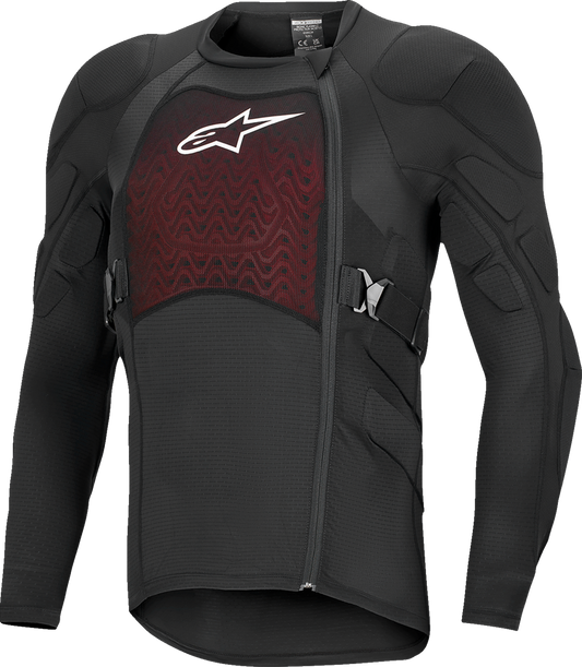 Alpinestars Bionic Plasma LT Jacket Long-Sleeve Black/White Large - Impact Protection for Off-Road Riding