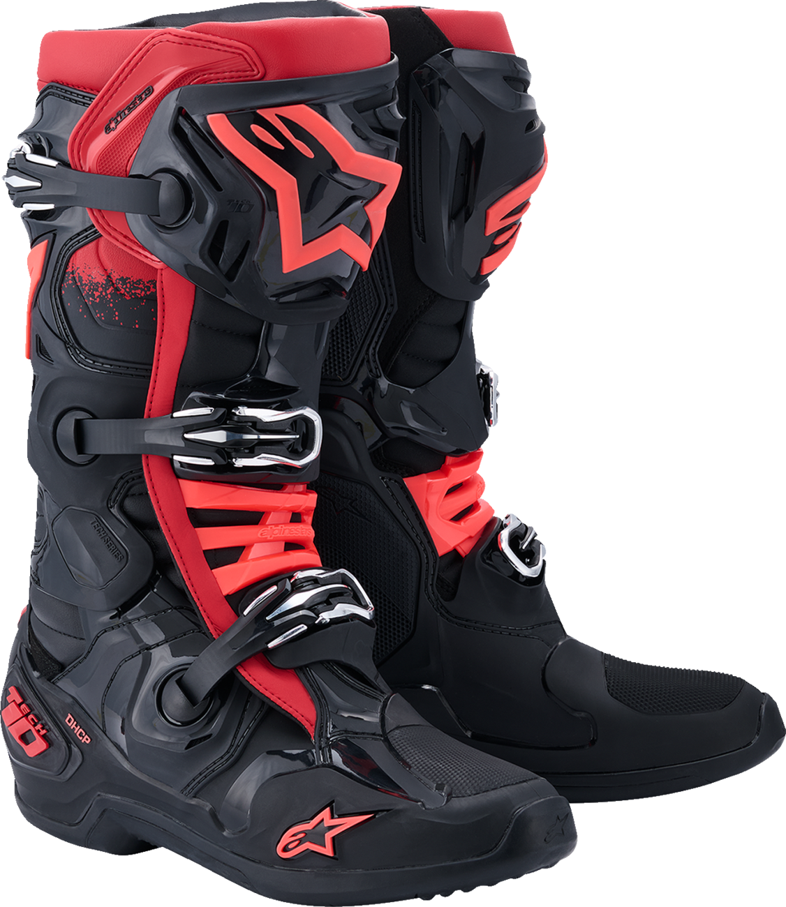 ALPINESTARS Tech 10 Boots - Black/Red - US 7 / EU 40.5 2010020-13-7
