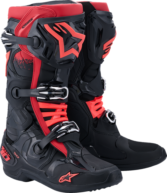 ALPINESTARS Tech 10 Boots - Black/Red - US 7 / EU 40.5 2010020-13-7
