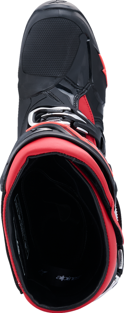Alpinestars Tech 10 Boots - Black and Red, US Size 11 / EU 45.5, Part Number 2010020-13-11