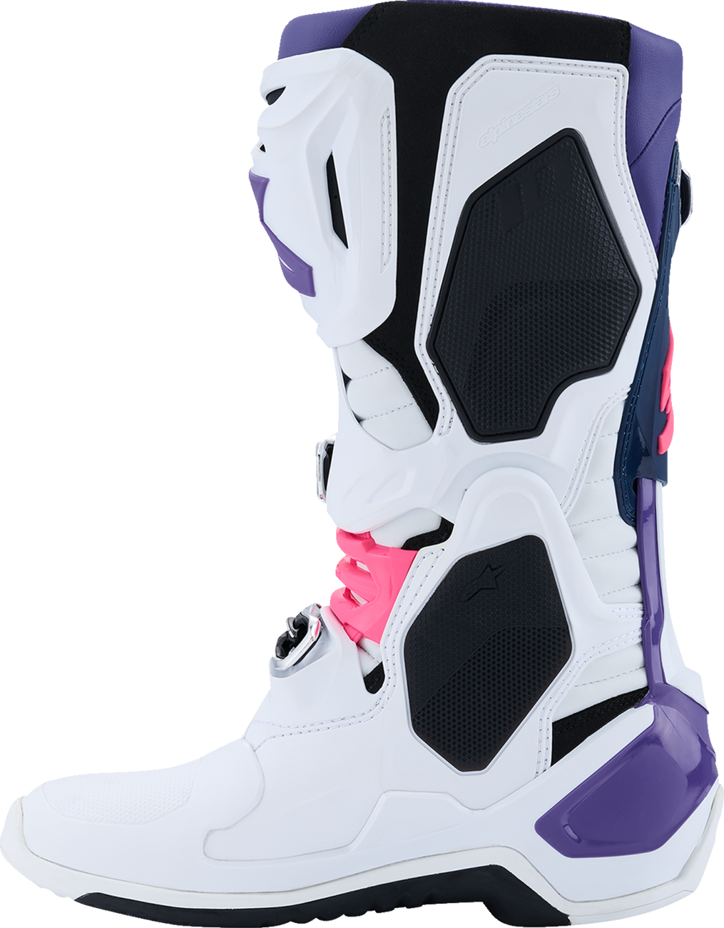 ALPINESTARS Tech 10 Boots - White/Violet/Navy/Pink Fluorescent - US 7 / EU 40.5 2010020-2780-7