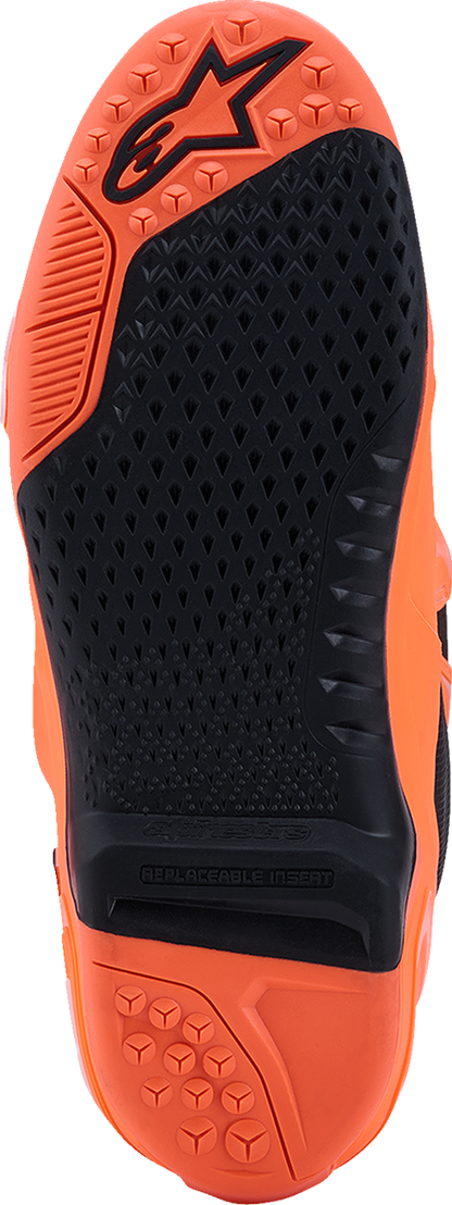 Alpinestars Tech 10 Supervented Off-Road Boots - Fluorescent Orange/Black/White, US 12 / EU 47