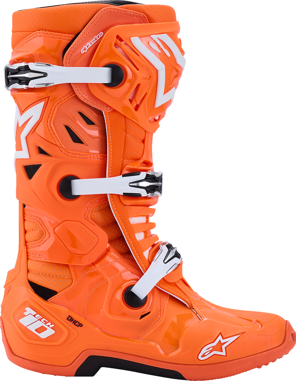 Alpinestars Tech 10 Supervented Off-Road Boots - Fluorescent Orange/Black/White, US 12 / EU 47