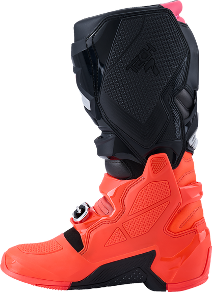 Alpinestars Tech 7 Off-Road Motorcycle Boots - Black, Fluorescent Red & Pink, US 8 / EU 42