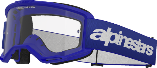 Alpinestars GOGGLES Vision 3 Wordmark Blue Clear Lens - Part 5103325-7189