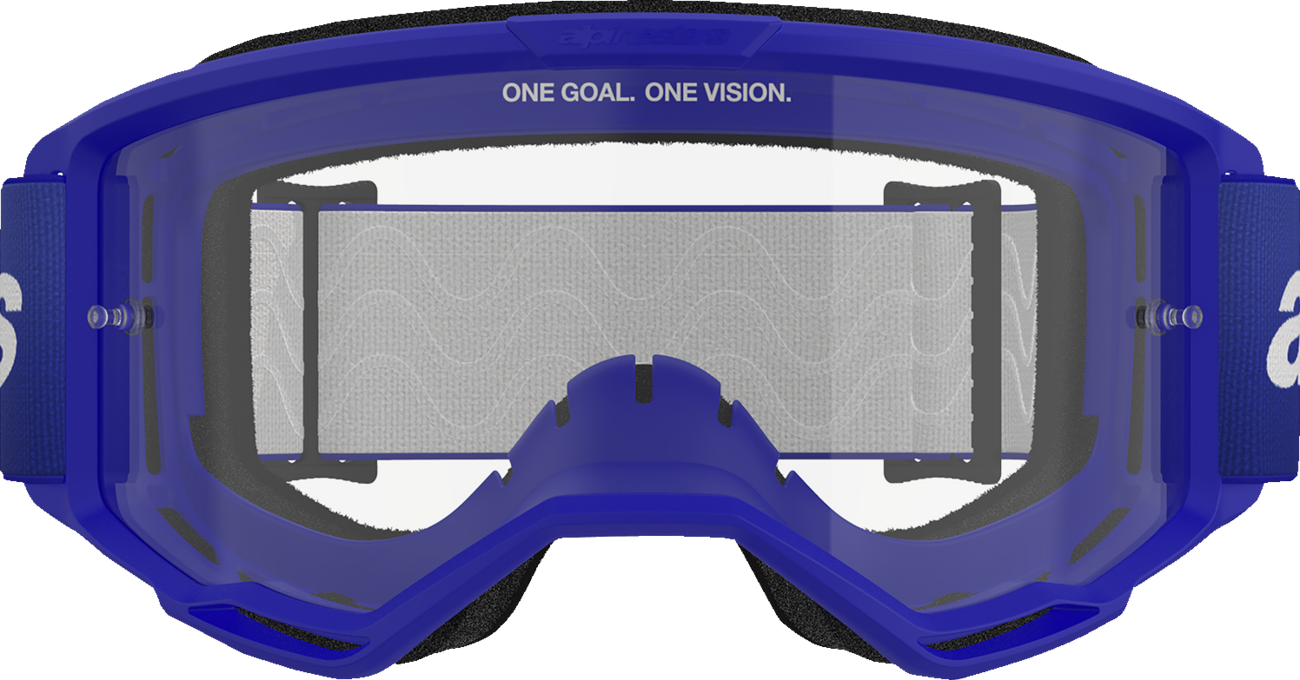 Alpinestars GOGGLES Vision 3 Wordmark Blue Clear Lens - Part 5103325-7189