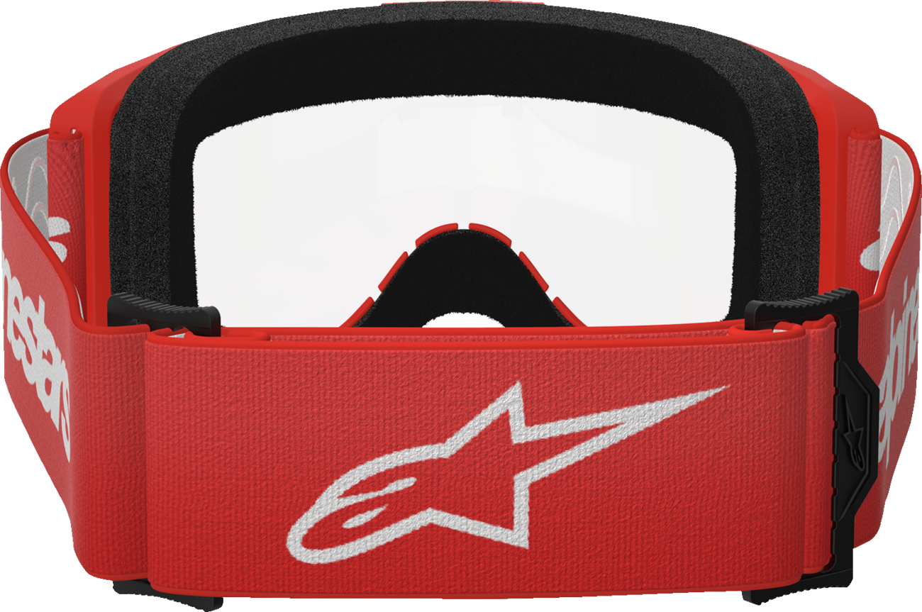 Alpinestars GOGGLES Vision 3 Goggle - Red Frame with Clear Lens, Part 5103325-3067
