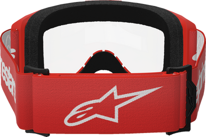 Alpinestars GOGGLES Vision 3 Goggle - Red Frame with Clear Lens, Part 5103325-3067