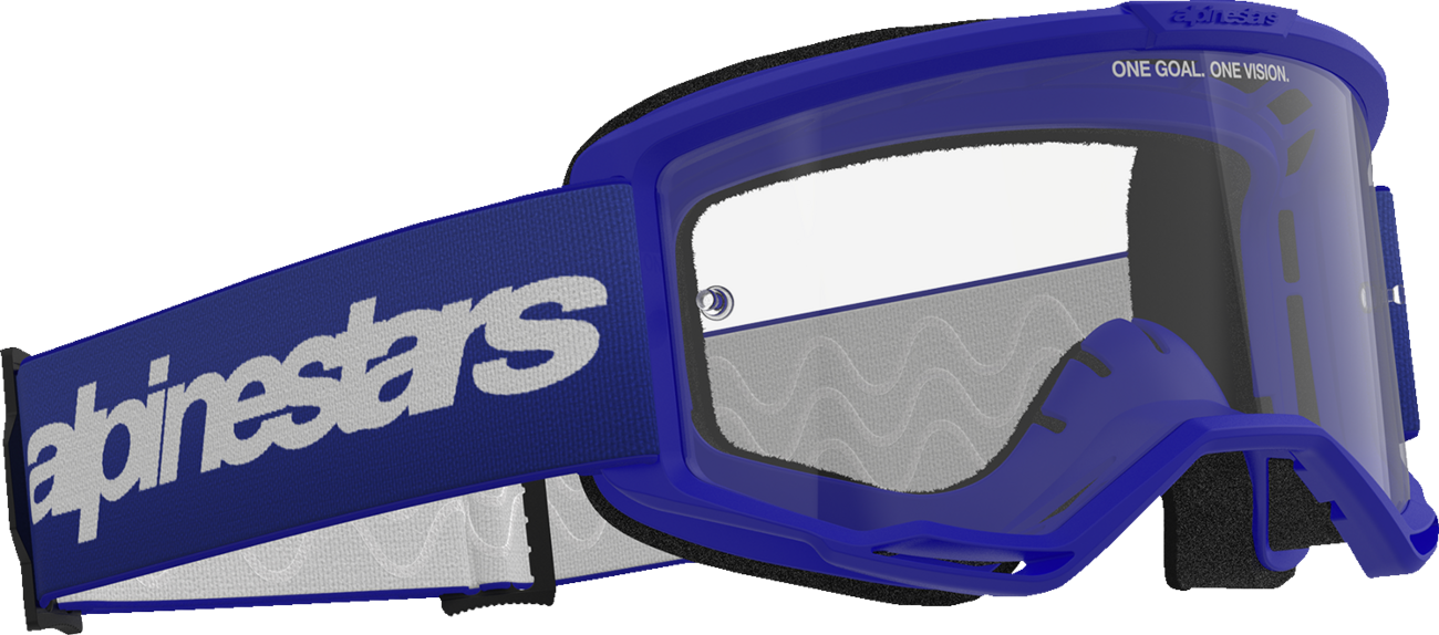 Alpinestars GOGGLES Vision 3 Wordmark Blue Clear Lens - Part 5103325-7189