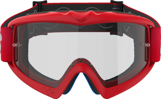 Alpinestars Youth Vision Goggle Blaze Red with Clear Lens - Part 5140325-3067