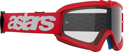 Alpinestars Youth Vision Goggle Blaze Red with Clear Lens - Part 5140325-3067