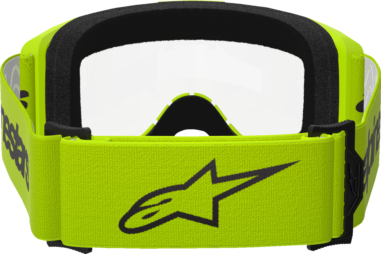 Alpinestars GOGGLES Vision 3 Goggle - Yellow Frame with Clear Lens, Part 5103325-5038