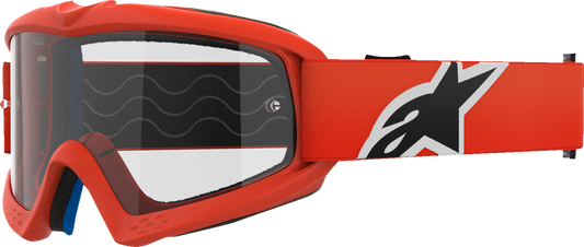 Alpinestars Youth Vision Goggle 5140125-430 with Clear Lens and Orange Frame