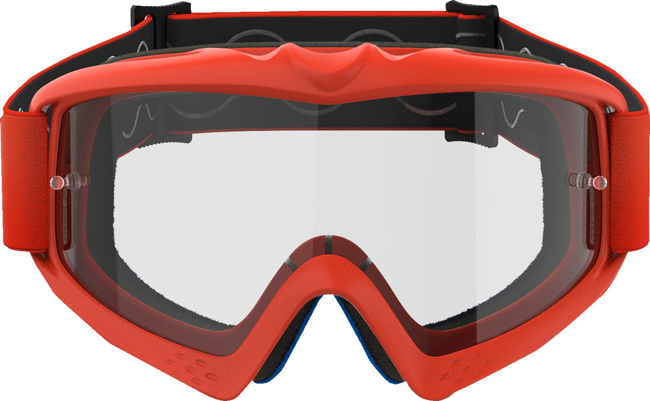 Alpinestars Youth Vision Goggle 5140125-430 with Clear Lens and Orange Frame