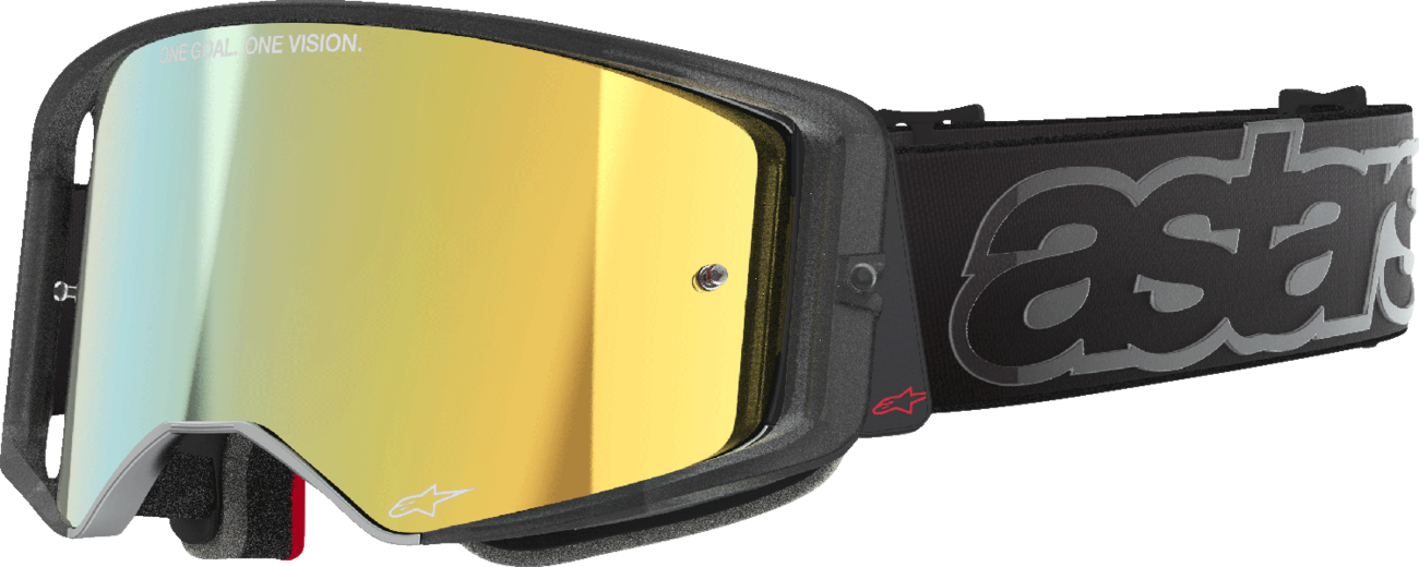 Alpinestars GOGGLES Supertech Vision Vista Black with Gold Mirror Lens (Part No. 5100226-1581)