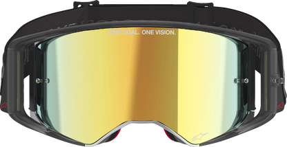 Alpinestars GOGGLES Supertech Vision Vista Black with Gold Mirror Lens (Part No. 5100226-1581)