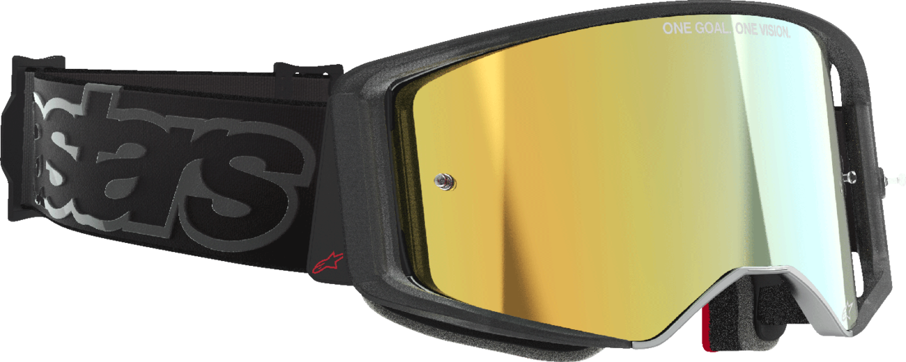 Alpinestars GOGGLES Supertech Vision Vista Black with Gold Mirror Lens (Part No. 5100226-1581)