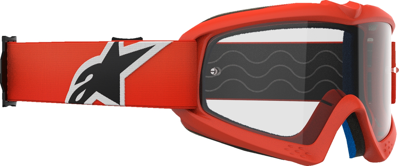 Alpinestars Youth Vision Goggle 5140125-430 with Clear Lens and Orange Frame