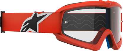 Alpinestars Youth Vision Goggle 5140125-430 with Clear Lens and Orange Frame