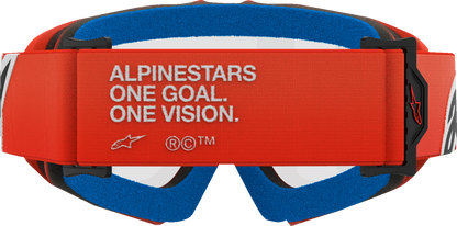 Alpinestars Youth Vision Goggle 5140125-430 with Clear Lens and Orange Frame