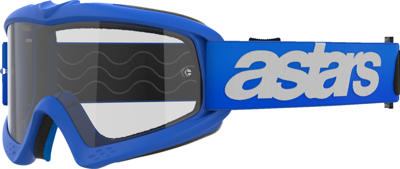 Alpinestars Youth Vision Goggle Blaze Blue with Clear Lens Part 5140325-7189