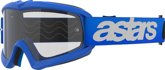 Alpinestars Youth Vision Goggle Blaze Blue with Clear Lens Part 5140325-7189