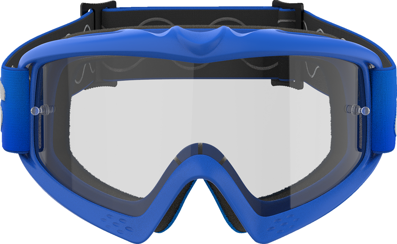 Alpinestars Youth Vision Goggle Blaze Blue with Clear Lens Part 5140325-7189