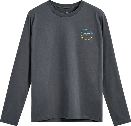 Alpinestars True Long-Sleeve CSF T-Shirt - Charcoal 2XL - Part Number 1235-74105-18-2XL