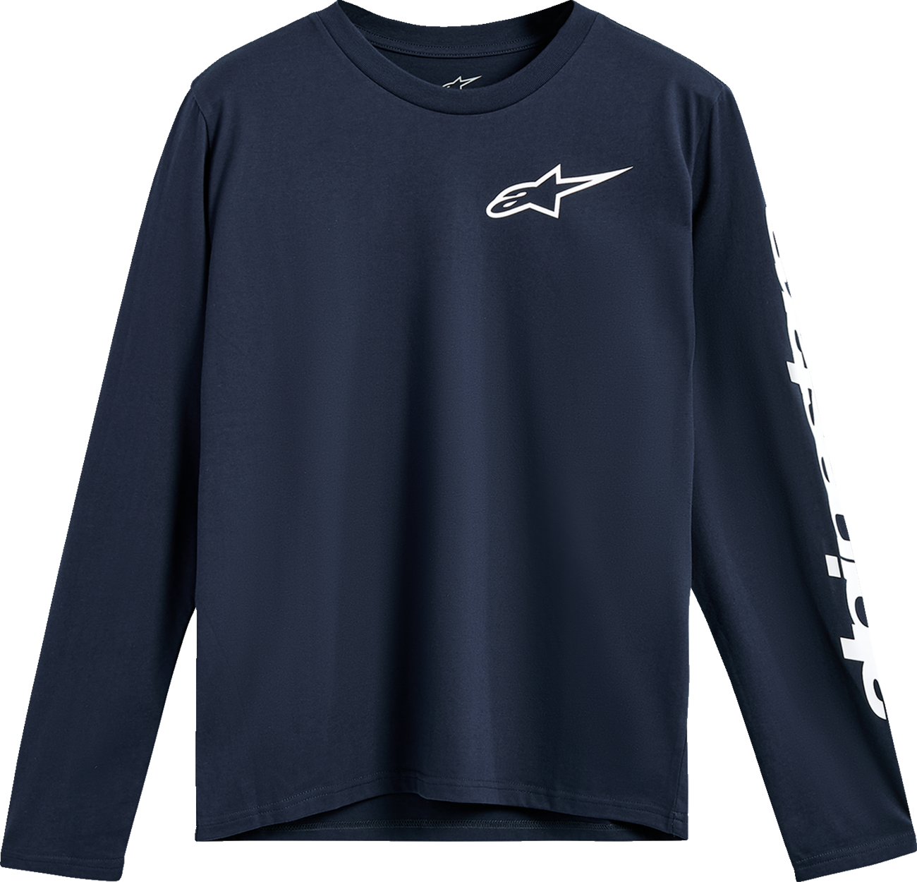 Alpinestars Trackside Long-Sleeve CSF T-Shirt - Navy, Size XL (Part No. 1235-74100-70-XL)