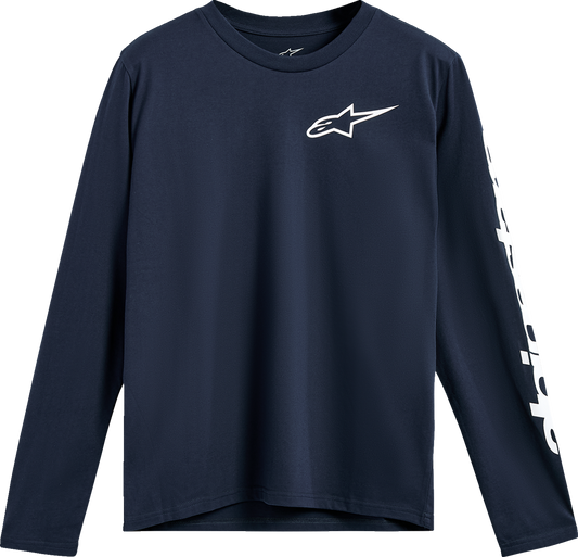 Alpinestars Trackside Long-Sleeve CSF T-Shirt - Navy - 2X (Part Number 1235-74100-70-2X)