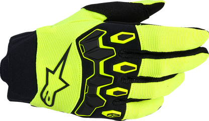 Alpinestars Youth Full Bore V2 Gloves - Fluo Yellow/Black 2XS