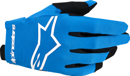 Alpinestars Youth Radar Gloves UCLA Blue/White XS - Lightweight Motorcycle Gloves with Touchscreen Compatibility
