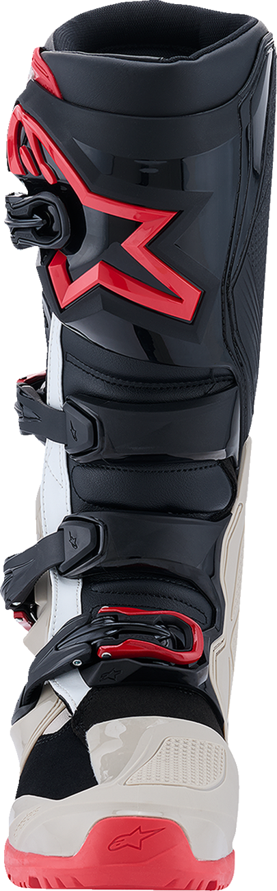 Alpinestars Tech 7 Enduro Boots - Black, Light Gray & Bright Red US 7 - Part 2010426-1903-7