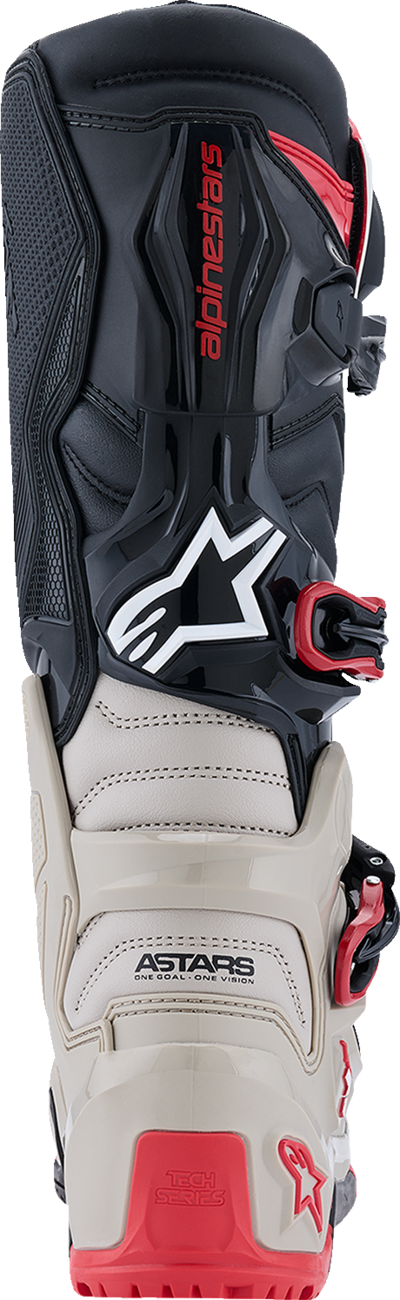 Alpinestars Tech 7 Enduro Boots - Black, Light Gray & Bright Red, US Size 12