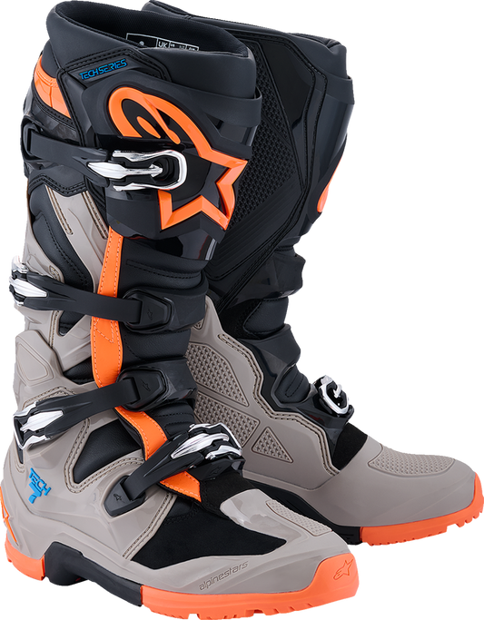 Alpinestars Tech 7 Enduro Boots - Black, Light Gray & Bright Red, US 6 | Part 2010426-1562-6