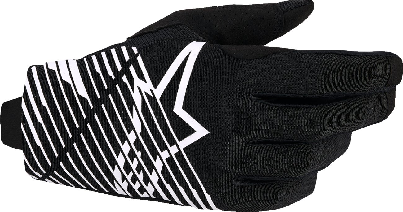 Alpinestars Radar Pro Gloves - Black and White, Size 2XL | Part Number 3560325-12-2X