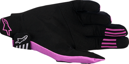 Alpinestars Techstar Racing Gloves 2XL – Black, Light Gray & Purple for Professional Motorsport Control
