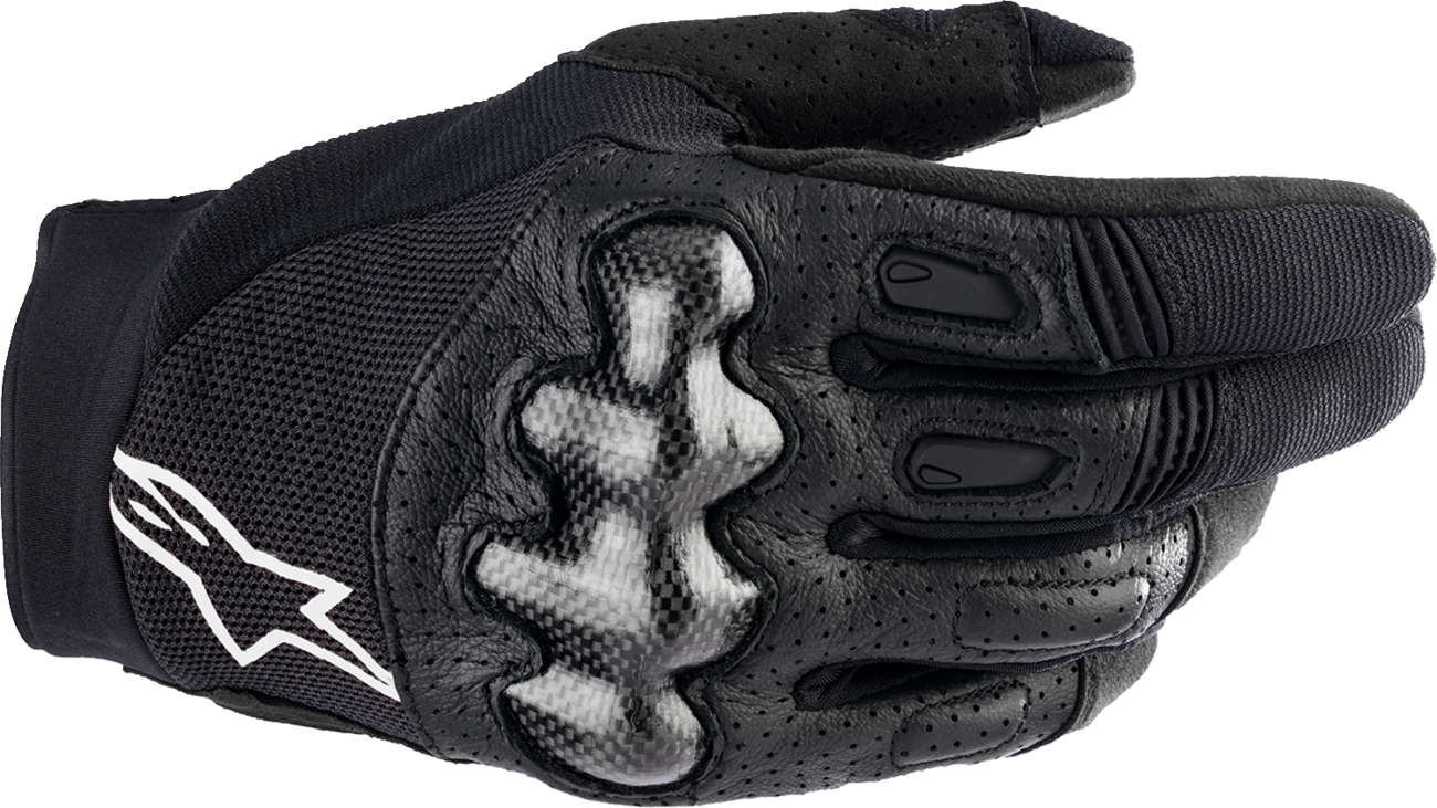 Alpinestars Megawatt V2 Off-Road Gloves - Small, Black - Part No. 3565023-10-SM