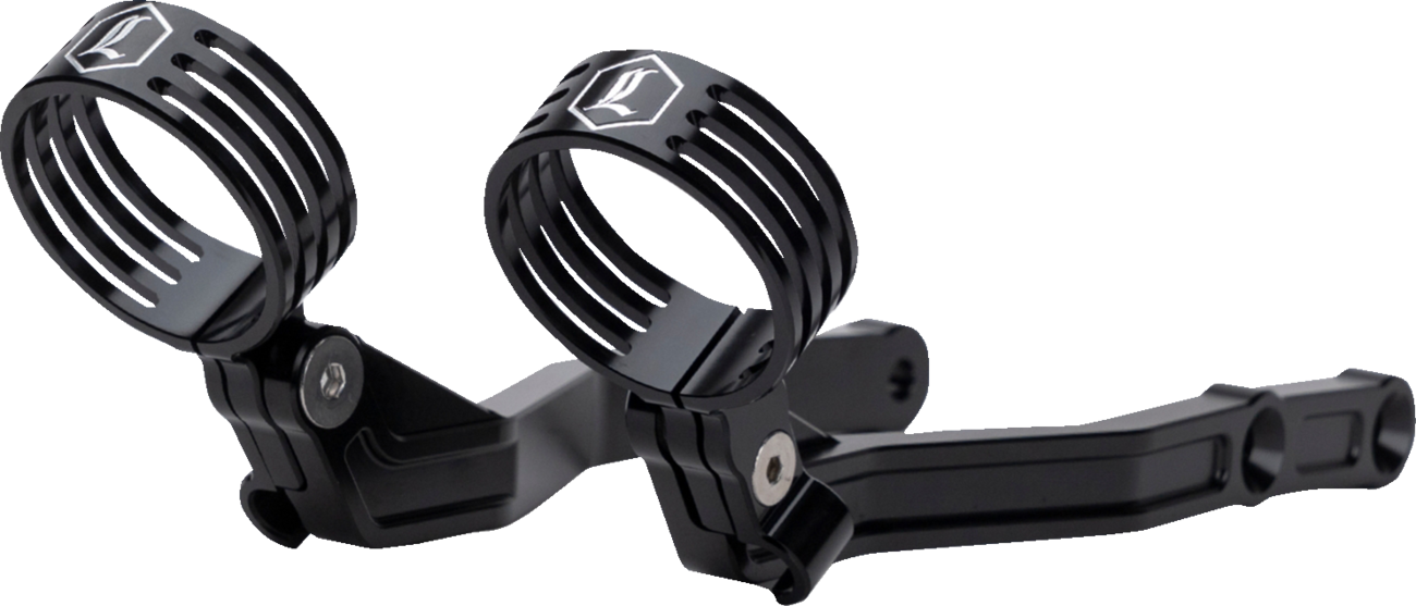 Legend Suspension Revo ARC External Reservoir Mounts - Black (Part #1313-0274)