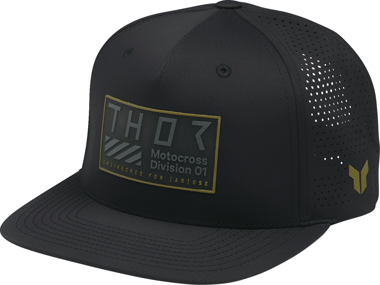 THOR Stamp Hat - Black 2501-4455 with 3D Icon Design