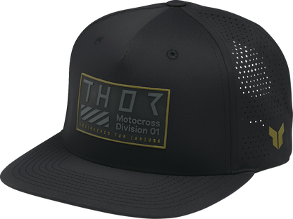 THOR Stamp Hat - Black 2501-4455 with 3D Icon Design