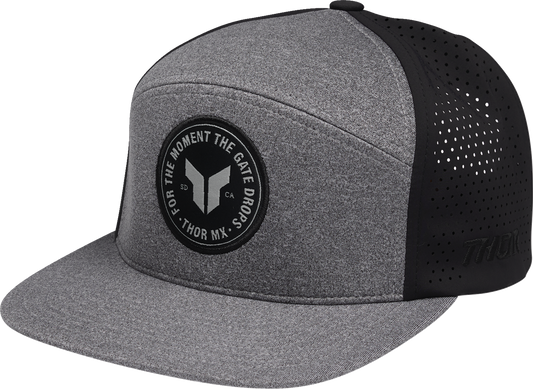 THOR Badge Hat - Heather Gray and Black, Part Number 2501-4459
