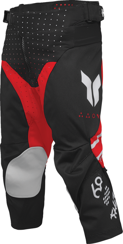 THOR Youth Launchmode Futura Pants - Black and Red, Part Number 2903-2606