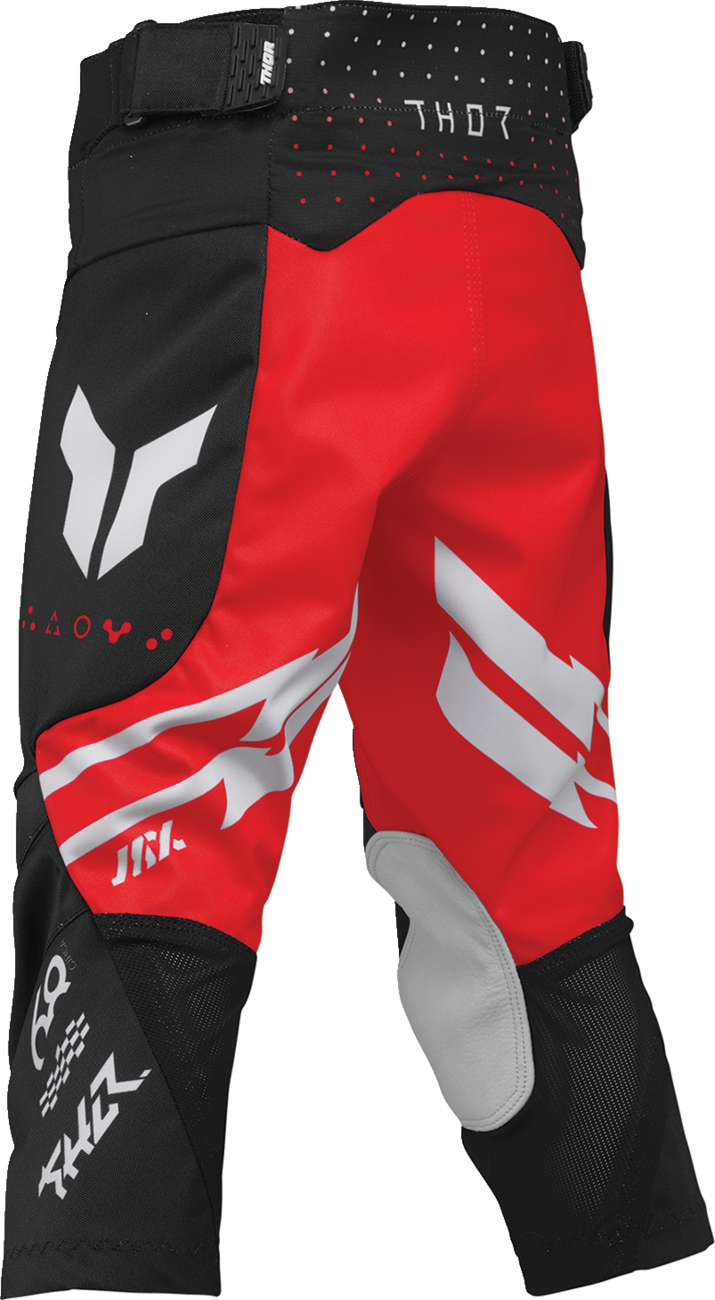 THOR Youth Launchmode Futura Pants - Black and Red, Part Number 2903-2606