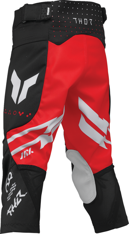 THOR Youth Launchmode Futura Pants - Black and Red, Part Number 2903-2606