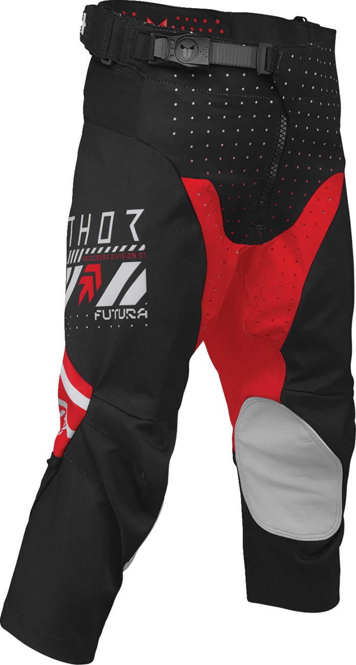 THOR Youth Launchmode Futura Pants - Black and Red, Part Number 2903-2606
