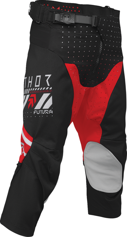 THOR Youth Launchmode Futura Pants - Black and Red, Part Number 2903-2606