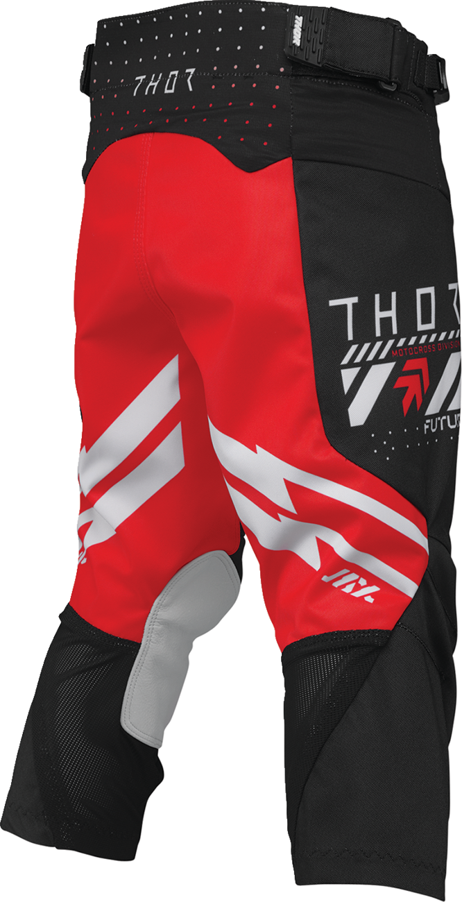 THOR Youth Launchmode Futura Pants - Black and Red, Part Number 2903-2606